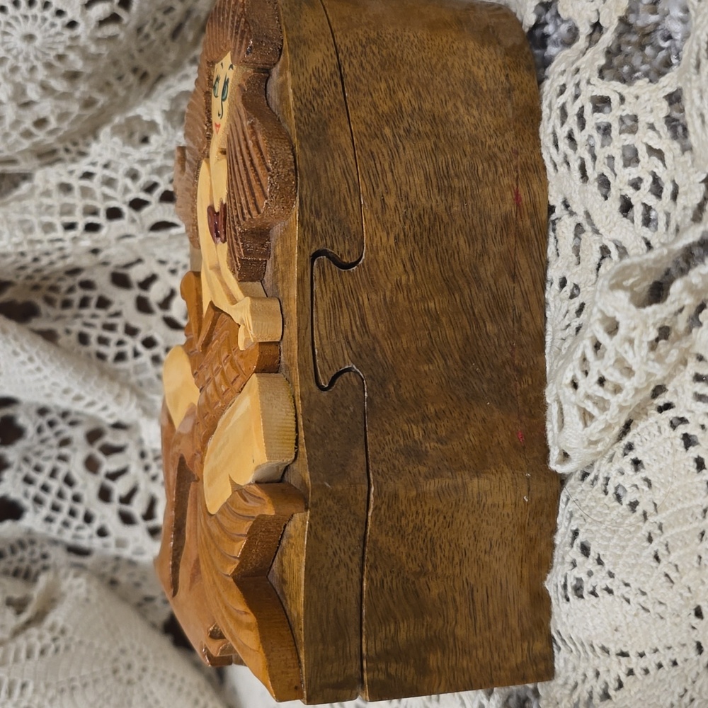 ARIEL Little Mermaid Wooden Puzzle Jewlery Trinket Box - Picture 3 of 7